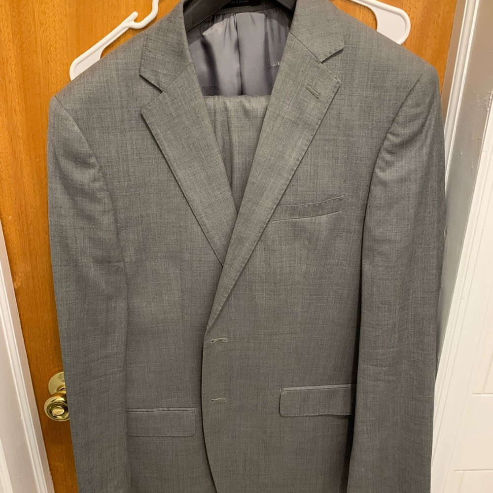 Men’s Gray Calvin Klein Suit